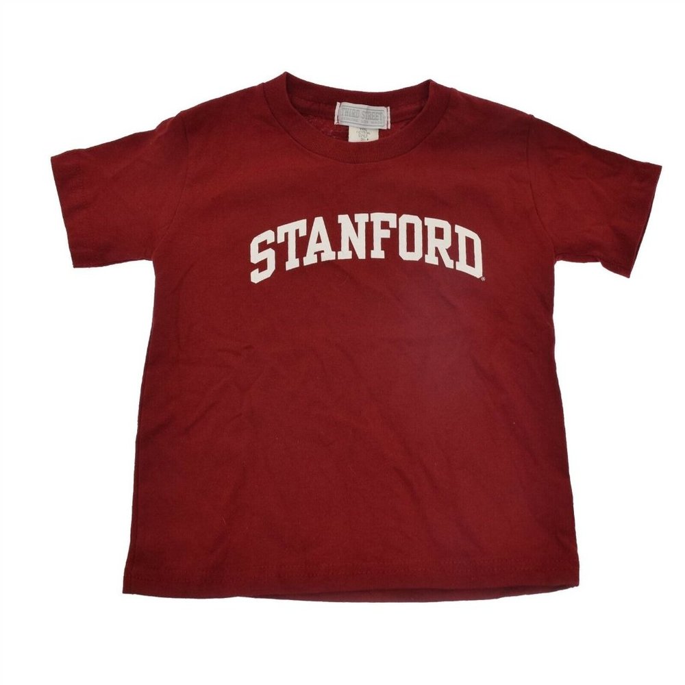 Stanford University Red Kids Short Sleeve T Shirt 4T NEW